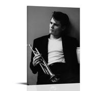 MYHRDF Chet BakerLiving Room Wall Art Waterproof Multifunctional Canvas Home Office UV Resistant Frameless PosterFrame-style16x24inch(40x60cm)