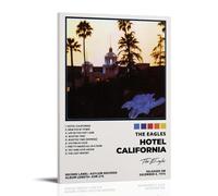 MYHRDF Hotel California by The EaglesLiving Room Wall Art Waterproof Multifunctional Canvas Home Office UV Resistant Frameless PosterFrame-style20x30inch(50x75cm)