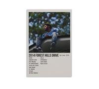 MYHRDF J Cole 2014 Forest Hills DriveLiving Room Wall Art Waterproof Multifunctional Canvas Home Office UV Resistant Frameless PosterUnframe-style12x18inch(30x45cm)