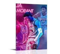 MYHRDF Ja MorantLiving Room Wall Art Waterproof Multifunctional Canvas Home Office UV Resistant Frameless PosterFrame-style24x36inch(60x90cm)