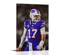 MYHRDF Josh AllenLiving Room Wall Art Waterproof Multifunctional Canvas Home Office UV Resistant Frameless PosterFrame-style12x18inch(30x45cm)