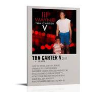 MYHRDF Lil Wayne Tha Carter VLiving Room Wall Art Waterproof Multifunctional Canvas Home Office UV Resistant Frameless PosterFrame-style20x30inch(50x75cm)