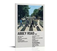 MYHRDF The Beatles Abbey RoadLiving Room Wall Art Waterproof Multifunctional Canvas Home Office UV Resistant Frameless PosterFrame-style08x12inch(20x30cm)