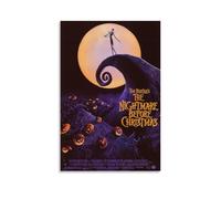 MYHRDF The Nightmare Before ChristmasLiving Room Wall Art Waterproof Multifunctional Canvas Home Office UV Resistant Frameless PosterUnframe-style12x18inch(30x45cm)