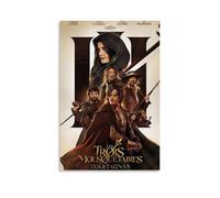 MYHRDF The Three Musketeers D'ArtagnanLiving Room Wall Art Waterproof Multifunctional Canvas Home Office UV Resistant Frameless PosterUnframe-style24x36inch(60x90cm)