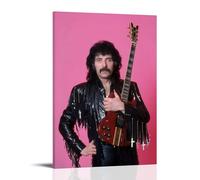 MYHRDF Tony IommiLiving Room Wall Art Waterproof Multifunctional Canvas Home Office UV Resistant Frameless PosterFrame-style24x36inch(60x90cm)