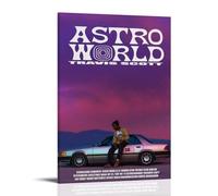 MYHRDF Travis Scott AstroworldLiving Room Wall Art Waterproof Multifunctional Canvas Home Office UV Resistant Frameless PosterFrame-style12x18inch(30x45cm)