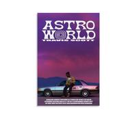 MYHRDF Travis Scott AstroworldLiving Room Wall Art Waterproof Multifunctional Canvas Home Office UV Resistant Frameless PosterUnframe-style12x18inch(30x45cm)