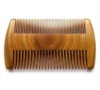 Myhsmooth GS-SM-NF Handmade Natural Green Sandalwood No Static Comb-pocket Comb (Beard) with Aromatic Scent for Long and Short Beards-perfect Mustache Comb(4.1 Two Sides) by Myhsmooth