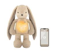 myHummy Bunny Beige White Noise Cuddly Toy with App - Mechanism & Night Light