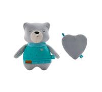 myHummy Lily Grey - The Cuddly Friend with Back Pocket for Heat Cushion or Sound Module, Includes Heart-Shaped Fabric Bag