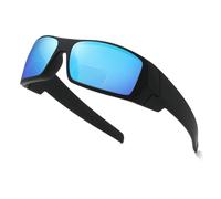 Myiaur Bifocal Reading Sunglasses for Men, Sports Wrap Around Sunglasses Fishing Gift with Hard Case UV400 Protection