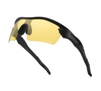 Myiaur Night Driving Glasses for Men Polarised Anti Glare Night Vision Headlight Glasses Wraparound Design for Cycling, Running & Rainy Days