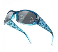 Myiaur Photochromic Polarised Sunglasses for Women Trendy Wrap Around UV400 Shade for Driving & Everyday Style