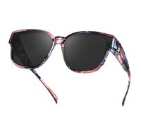 Myiaur Polarised Fit Over Glasses Sunglasses For Women Men, Trendy Wear Over Prescription Shades UV400 Protection