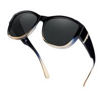 Myiaur Polarised Fit Over Sunglasses for Women, UV400 Protection, TR90 Trendy Frame, Ideal for Daily Wear & Driving
