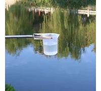 MYIESAXL Stainless Steel Telescopic Water Sampler & PP Pendulum Beaker Sampler Ladle Swimming Pool Cleaning Kit Pool Skimmer Water Sampling Pole Sampler Rod, Sampling 1000ml(1.11-3.0m)