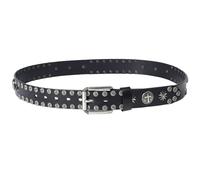 MYIESAXL Studded Belt Metal Punk Rock Steampunk Style Rivet Belts for Men/Women Genuine Leather Belt Gothic Belt Accessories for Jeans Pants, 38mm Wide