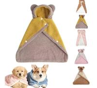 MYIHUIHUI Dog Cape Blanket Soft Double-Layer Cotton Hooded Design With Snap Buttons Dog Cape Fleece For Indoor Relaxing Outdoor Walks(#03,Large)