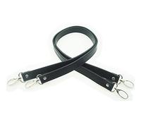 MYIW 1 pair 25" Leather Wristlet Bag Handles,Replacement Tote Should handles,Purse Straps,Wallet Bag Handle Straps (black)