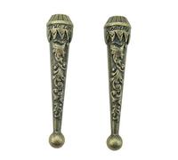 MYIW 4 Pieces Bolo Tie Tips Replacement Neckties End Trail Caps (bronze tone)