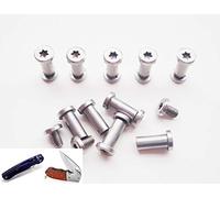 MYIW EDC Knifves handle screw,tactical survival knife rivets folding pocket knife shaft fasteners,pack 10 sets (6mm)