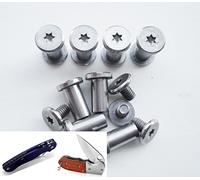 MYIW EDC Knifves handle screw,tactical survival knife rivets folding pocket knife shaft fasteners,pack 10 sets (8mm)