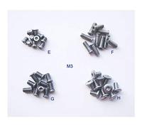 MYIW Pocket blade handle screws,folding knives hilt fasteners,shaft pivot pin rivets, pack of 40 pieces (M3)