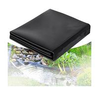 MYJIO 0.3mm Waterproof Pond Underlay for Ponds, Fountains, Gardens Heavy Duty Fish Pond Liners Enhance Landscaping Black Pond Liners Impermeable Film 1x2m(3.3x6.6ft)
