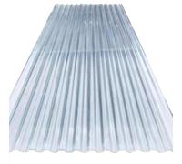 MYJIO Greenhouse Panels Fiberglass Daylighting Panels for Greenhouse Carport, Clear Roofing Panel Corrugated Roof Panels (1.56x5m/5.12x16.4ft)
