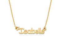 MYKA - Girls Name Necklace in Sterling Silver - Customised Jewellery, Gift for Women (18ct Gold Plating Sterling Silver)