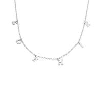 MYKA - Personalised Dangle Name Choker for Woman, Her - Custom Initial Alphabet Charm Necklace with Hanging Letters - Jewellery Gift for Mother's Day, Birthday, Valentine's Day (Sterling Silver)
