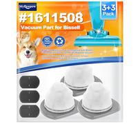 MyKEEPOW 2033 Vacuum Filter for Bissell Featherweight Stick Lightweight Bagless Vacuum 2033, 20331, 20333, 3 Vacuum Filters + 3 Foam Filters, Replace Part #1611508