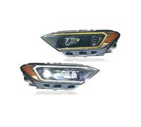MYKLNFOU 2 Pcs LED Headlights Compatible For VW Jetta MK7 2019-2023 With The Start Up Animation Sequential Indicator Front Lamp Accessories