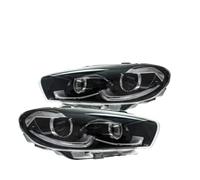 MYKLNFOU Car Lights Compatible For VW Scirocco Headlights 2009-2017 High Style LED Projetor Headlamp Daytime Running Light Automotive Accessories(Lavender)