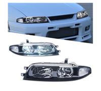 MYKLNFOU Compatible for Nissan Teana Headlight Compatible For Nissan1990-1998 Skyline GTS/GTT/GTR-R33 Headlight Assembly Modified Automotive Accessories Assembly(GTS GTT)