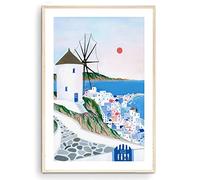 Mykonos Art Print, Greece, Mykonos Wall Art, Travel Print, Travel Poster, Europe Print, Wall Decor, Housewarming Gift (Unframed) (9x11)