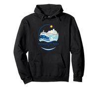 Mykonos by Ferry, Aegean Route Travel Design Pullover Hoodie