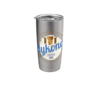 Mykonos Cyclades Islands Greece Vintage Columns Souvenir Stainless Steel Insulated Tumbler