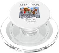 Mykonos Greece Souvenir Old Town Church Greek Festival PopSockets PopGrip for MagSafe