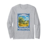Mykonos Greece Trip Sun Sea Island Vibes Escape Long Sleeve T-Shirt
