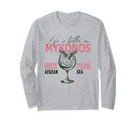 Mykonos Life Is Better On Cyclades Aegean Sea Greece Long Sleeve T-Shirt