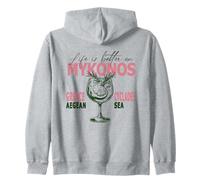 Mykonos Life Is Better On Cyclades Aegean Sea Greece Zip Hoodie