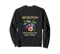 Mykonos Vacation Greece Figs Coast Island Escape Sweatshirt