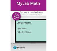 MyLab Math with Pearson eText Access Code for College Algebra