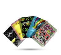 Mylar Bags, Baggies, Cute Small Plastic, Resealable Sweet Pouches,Jewelry, Eyelash, Small Business, Smelly Proof (Black, 3.5 * 5.0inch-Mylar Bags) Approx 3.5g (Mix Assorted designs) (10)