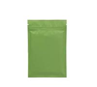 Mylar bags,Resealable bags, 100pcs Matte Black White Pink Heat Sealable Ziplock Packaging Bag Pouch Reclosable(Green Zip Lock Bags,7x10cm)