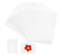 Mylar Stencil Sheet, 21.7 x 29.7 cm, 15 Pcs, for DIY Crafts Cutting | Blank Stencil Sheets, Flexible, Translucent, PET, for Crafts, Art Projects, Picture Poster Frames