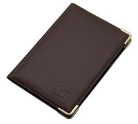 myledershop Credit Card Case with Metal Corners 12 Pockets MJ-Design-Germany Made in EU (Design 2 / Brown)