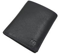 myledershop DDDM Cowhide Leather Viennese Box Wallet / Purse / Wallet with RFID & NFC Protection in Black